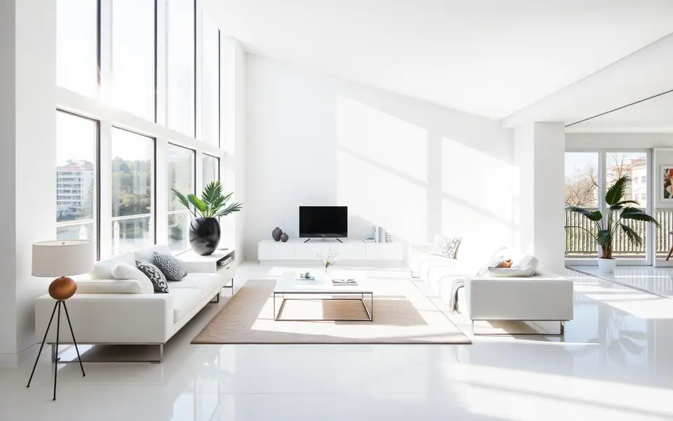 Living room in a Sydney apartment after an end of lease clean by Angelic Cleaning NSW